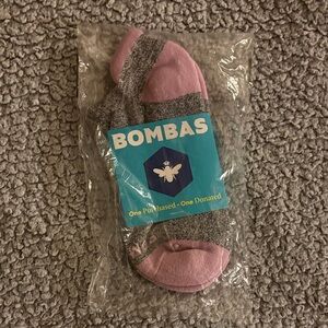 Bombas Purple and Gray Ankle Socks